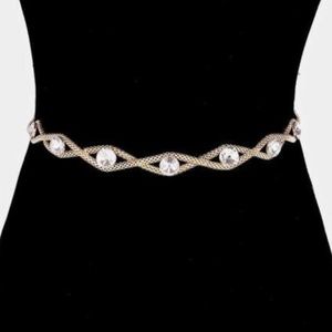 Unique Crystal Twist Chain Belt